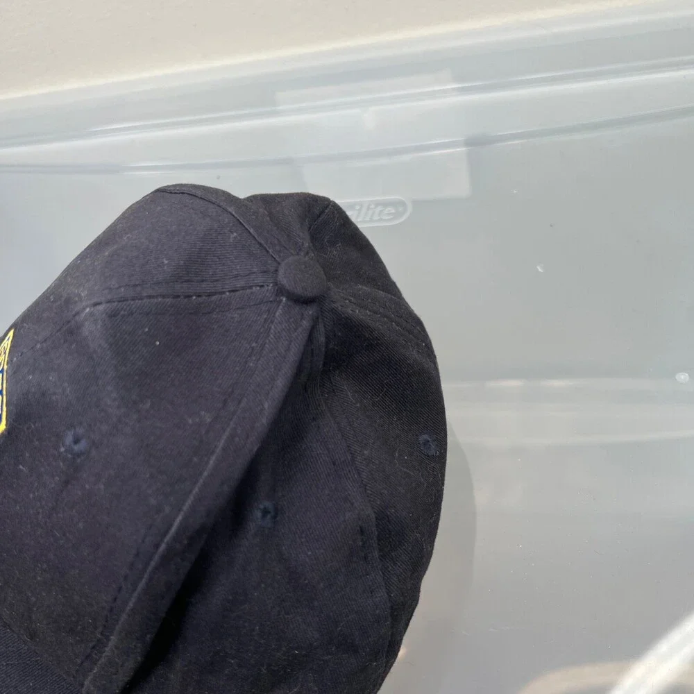 Bass Fish Hat Mens Adjustable Blue Strap Baseball Cap Sport Fishing‎ River Lake
